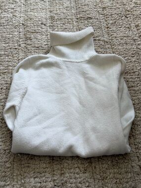 French Connection Cream Turtleneck Sweater